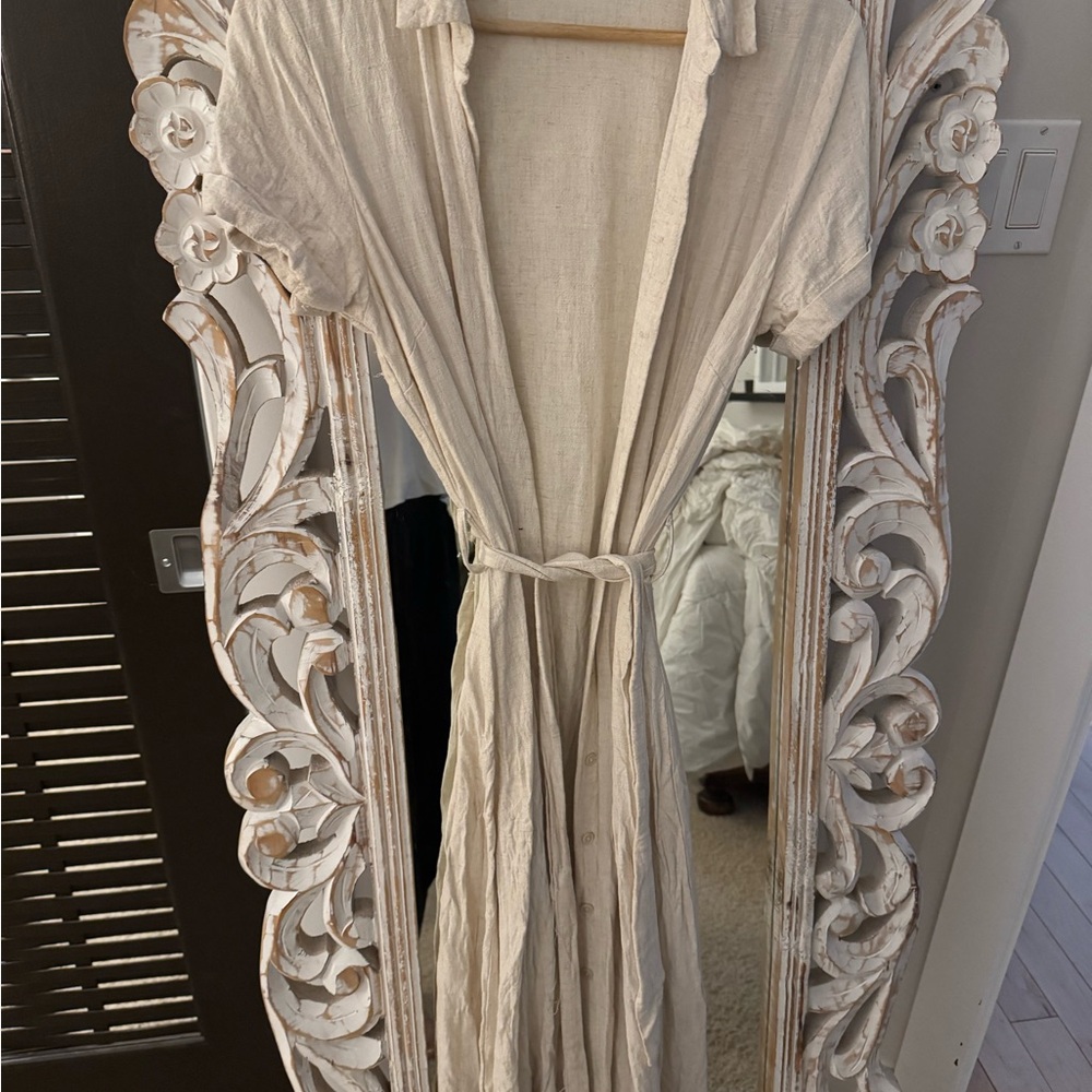 Dex Cream Linen dress